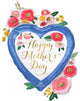 Mother's Day Floral Heart 34″ Balloon