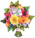 Mother's Day Flower Bouquet 31″ Foil Balloon by Betallic from Instaballoons