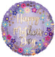 Mother's Day Flowers & Purple 18″ Balloon