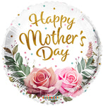Mother's Day Roses Leaves 18″ Foil Balloon by Convergram from Instaballoons