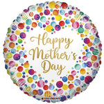 Mother's Day Watercolor Dots 18″ Foil Balloon by Convergram from Instaballoons