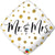 Mr and Mrs Gold Dots 18″ Foil Balloon by Qualatex from Instaballoons