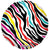 Multi Color Zebra Animal Print 18″ Foil Balloon by Convergram from Instaballoons