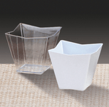 Natural Star Clear Trapezoid Bowl 2.5″ x 2.5″ x 1.5″ (12 count)