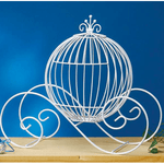 Natural Star Party Supplies Cinderella Pumpkin Coach White 15.5″ x 9″ x 14″