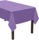Cubierta de mesa rectangular de alta resistencia morada 54″ x 108″