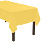 Cubierta de mesa rectangular amarilla resistente 54″ x 108″