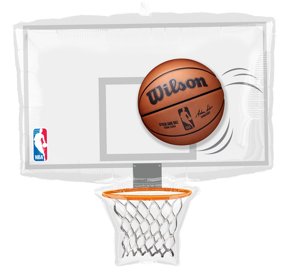 NBA Basketball Hoop Backboard 24″ Balloon instaballoons Wholesale