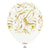 Nebula White with Gold Print 12″ Latex Balloons by Kalisan from Instaballoons