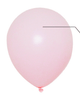 Globos de látex rosa mate de 12″ (100 unidades)