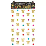 New Year's Colorful Confetti Doorway Curtains by Amscan from Instaballoons
