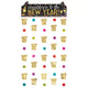 Cortinas de entrada de confeti de colores de año nuevo
