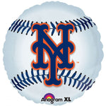 New York Mets Baseball 18″ Foil Balloon by Anagram from Instaballoons