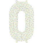 Northstar Mylar & Foil 0 16″ Airfill Self-Sealing Number Sprinkles Foil Balloons