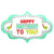 Northstar Mylar & Foil 28" Birthday Dotty Frame Foil Balloons