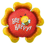 Northstar Mylar & Foil Bee Happy Flower 34″ Balloon