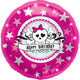 Birthday Skully Pink 18″ Balloon