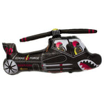 Northstar Mylar & Foil Black Chopper Helicopter 36″ Balloon