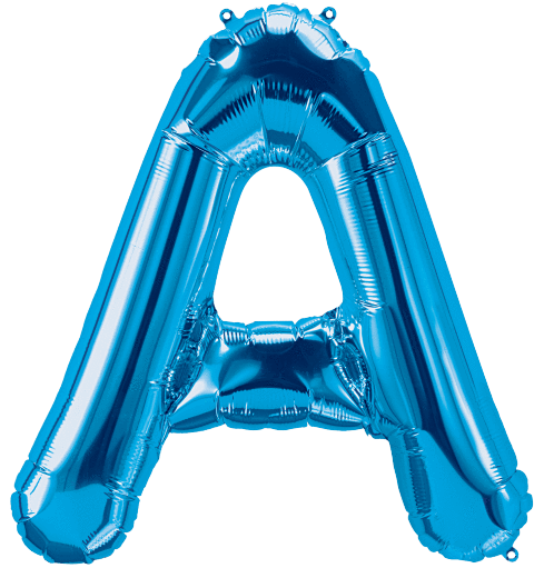 Langskomen tarwe Sitcom Blue Letter A 34" Balloon – instaballoons Wholesale