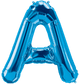 Blue Letter A 34" Balloon