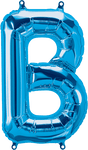 Northstar Mylar & Foil Blue Letter B 16" Balloon