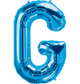 Blue Letter G 34" Balloon