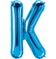 Blue Letter K 34" Balloon