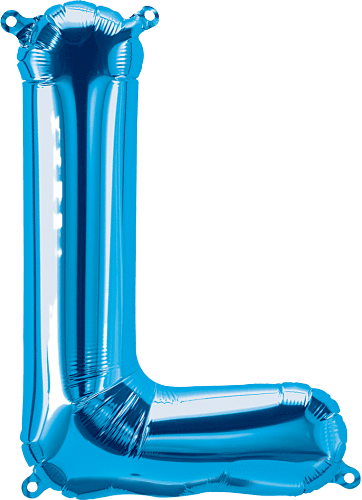 The Letter L In Blue
