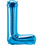 Northstar Mylar & Foil Blue Letter L 34" Balloon
