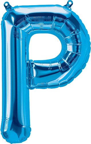 Blue Letter P 16