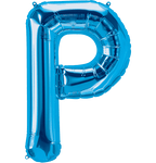 Northstar Mylar & Foil Blue Letter P 34" Balloon
