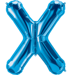 Northstar Mylar & Foil Blue Letter X 34" Balloon
