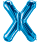 Blue Letter X 34" Balloon