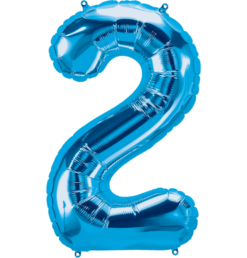 balloon shopruru様へ Blue Number 2 (Two) 34