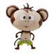 Feliz Cumpleanos 18″ Giant Monkey Globo