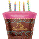 Feliz Cumpleaños Cake with Candles 31″ Balloon