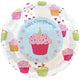 Feliz Cumpleanos Cupcake Hearts 18″ Foil Balloon