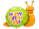 Globo gigante de caracol de feliz cumpleaños de 41"