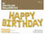 Northstar Mylar & Foil Gold 16″ Happy Birthday Self Sealing Air Filled Banner Balloon Kit