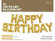 16″ Happy Birthday Kit de globos de pancarta autosellantes llenos de aire