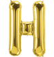 Gold Letter H 34" Balloon