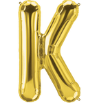 Northstar Mylar & Foil Gold Letter K 34" Balloon