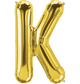 Gold Letter K 34" Balloon