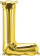 Gold Letter L 16" Balloon
