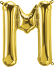 Gold Letter M 16" Balloon