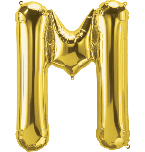 34 gold hot sale letter balloons