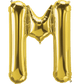 Gold Letter M 34" Balloon