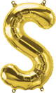 Gold Letter S 16" Balloon