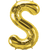 Gold Letter S 34" Balloon