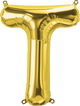 Gold Letter T 16" Balloon